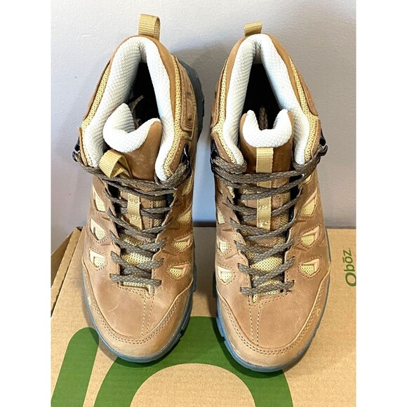 NIB OBOZ Womens 7.5 Sawtooth X Mid B-DRY Waterproof Hiking Boots Shoes RYE Brown - Picture 5 of 13